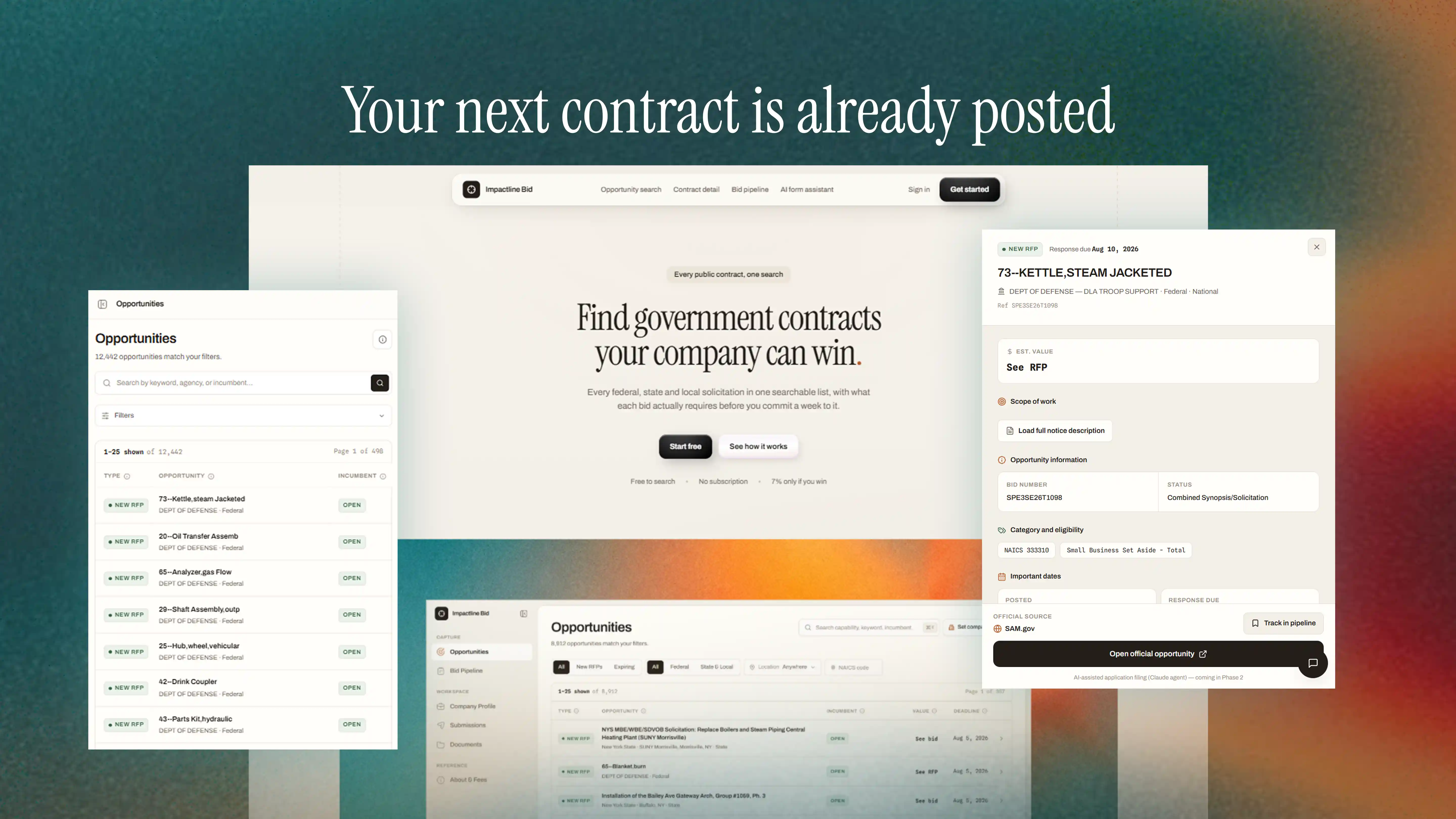 Impactline Bid project preview